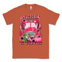 Copper in october we wear pink halloween school bus Classic Tee - LillyAllenDesigns