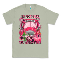 Matcha in october we wear pink halloween school bus Classic Tee - LillyAllenDesigns