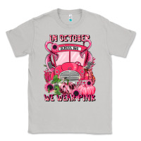 Moon Dust in october we wear pink halloween school bus Classic Tee - LillyAllenDesigns