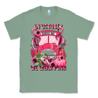 Sage in october we wear pink halloween school bus Classic Tee - LillyAllenDesigns