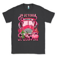 Smoke in october we wear pink halloween school bus Classic Tee - LillyAllenDesigns