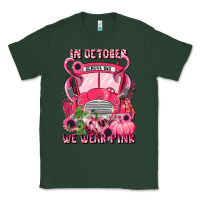 Sports Green in october we wear pink halloween school bus Classic Tee - LillyAllenDesigns