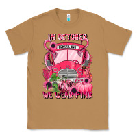 Toasted Coconut in october we wear pink halloween school bus Classic Tee - LillyAllenDesigns