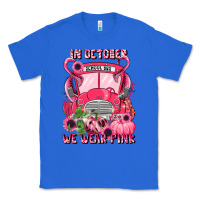True Royal in october we wear pink halloween school bus Classic Tee - LillyAllenDesigns