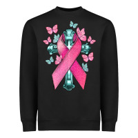 Black Cancer Cross Cancer Awareness Heavyweight Sweatshirt - HowdyJamesFarm