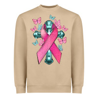 Mushroom Cancer Cross Cancer Awareness Heavyweight Sweatshirt - HowdyJamesFarm
