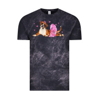 Cloud Black boxer dog with tutu Vintage Tee - LillyAllenDesigns