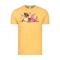 Vintage Mustard boxer dog with tutu Vintage Tee - LillyAllenDesigns