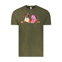 Vintage Olive boxer dog with tutu Vintage Tee - LillyAllenDesigns
