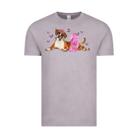 Vintage Zinc boxer dog with tutu Vintage Tee - LillyAllenDesigns