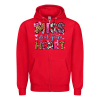 Red miss steal your heart olivia Zipper Hoodie - OliviaCreatesArt