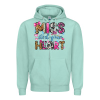 Seafoam miss steal your heart olivia Zipper Hoodie - OliviaCreatesArt