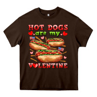Chocolate Brown hot dogs are my valentine Heavy Core Tee - AdoDesignShop