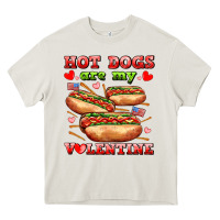 Cream hot dogs are my valentine Heavy Core Tee - AdoDesignShop
