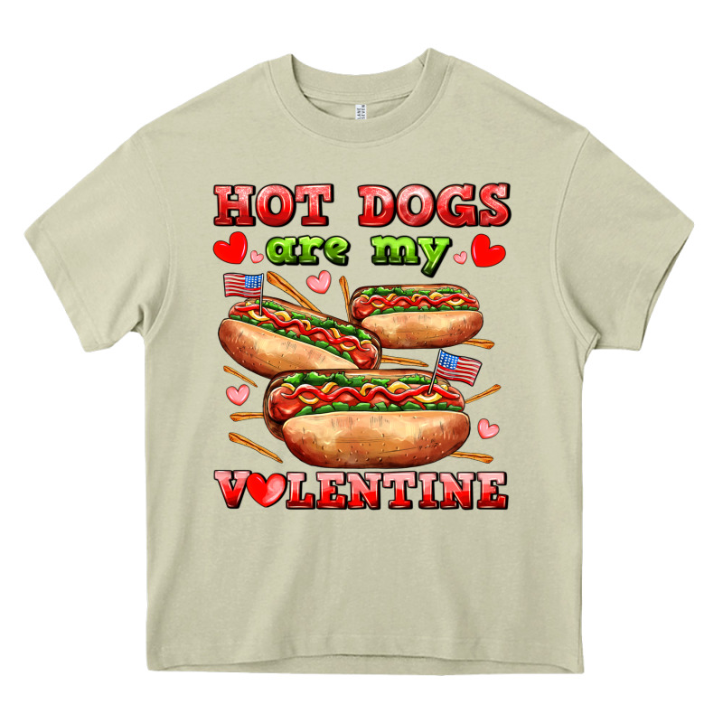 Hot Dogs Are My Valentine Heavy Core Tee by AdoDesignShop | Teevron