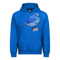 Cobalt Mountain Bluebird Urban Hoodie - LillyAllenDesigns