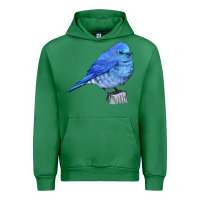 Emerald Mountain Bluebird Urban Hoodie - LillyAllenDesigns