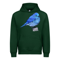 Forest Green Mountain Bluebird Urban Hoodie - LillyAllenDesigns
