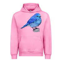 Fuchsia Pink Mountain Bluebird Urban Hoodie - LillyAllenDesigns