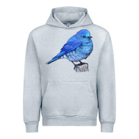 Heather Grey Mountain Bluebird Urban Hoodie - LillyAllenDesigns