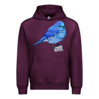 Mauve Wine Mountain Bluebird Urban Hoodie - LillyAllenDesigns