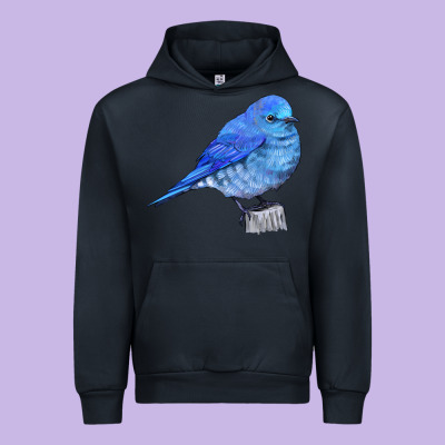 Mountain Bluebird Urban Hoodie Designed By Lillyallendesigns