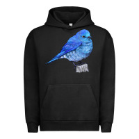 Pigment Black Mountain Bluebird Urban Hoodie - LillyAllenDesigns