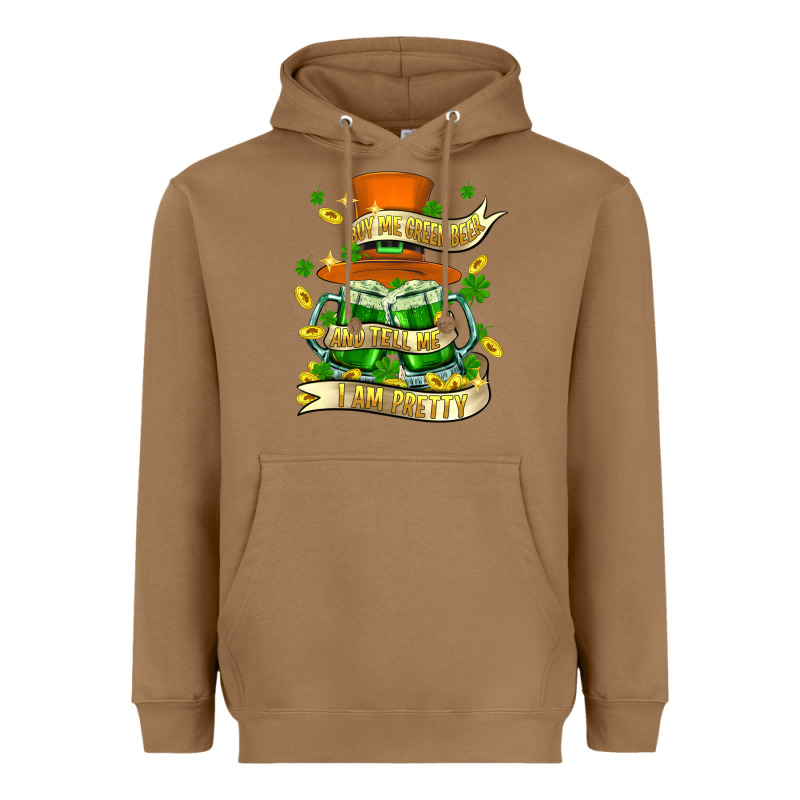 Buy Me Green Beer And Tell Me ı Am Pretty Heavyweight Hoodie by FaDigitalArtStudio | Teevron
