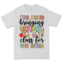 Dove Grey i ve been bringing sass to the class for 100 days Premium Tee - MaliasSmallBusiness