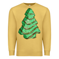 Antique Gold green christmas cake Premium Sweatshirt - FaDigitalArtStudio
