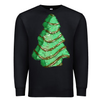Black green christmas cake Premium Sweatshirt - FaDigitalArtStudio