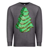 Charcoal Heather green christmas cake Premium Sweatshirt - FaDigitalArtStudio