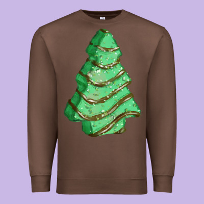 Green Christmas Cake Premium Sweatshirt Designed By Fadigitalartstudio