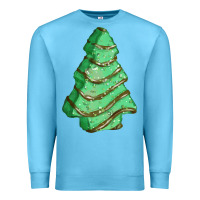 Ocean Blue green christmas cake Premium Sweatshirt - FaDigitalArtStudio