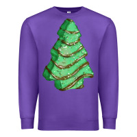 Purple green christmas cake Premium Sweatshirt - FaDigitalArtStudio