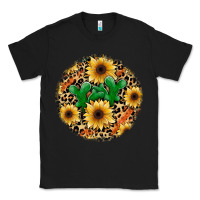 Black leopard cactus sunflower Classic Tee - JahusDesignShop