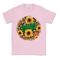 Bubblegum Pink leopard cactus sunflower Classic Tee - JahusDesignShop