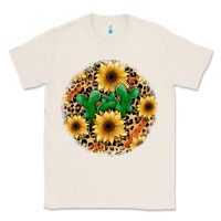 Natural leopard cactus sunflower Classic Tee - JahusDesignShop