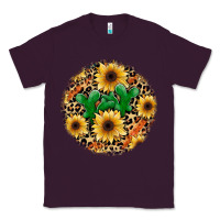 Plum leopard cactus sunflower Classic Tee - JahusDesignShop