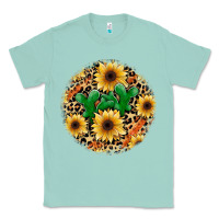 Seafoam leopard cactus sunflower Classic Tee - JahusDesignShop