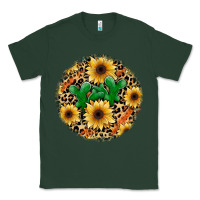 Sports Green leopard cactus sunflower Classic Tee - JahusDesignShop