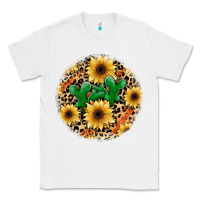 White leopard cactus sunflower Classic Tee - JahusDesignShop