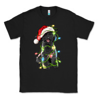 Black christmas black poodles dog Classic Tee - LillyAllenDesigns