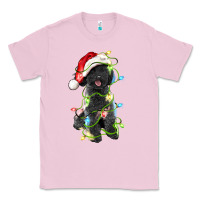 Bubblegum Pink christmas black poodles dog Classic Tee - LillyAllenDesigns