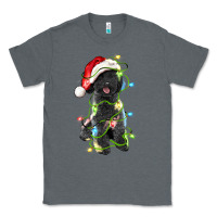 Charcoal Heather christmas black poodles dog Classic Tee - LillyAllenDesigns