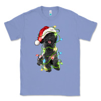Colony Blue christmas black poodles dog Classic Tee - LillyAllenDesigns