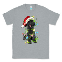 Heather Grey christmas black poodles dog Classic Tee - LillyAllenDesigns
