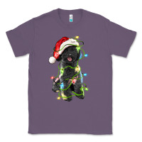 Lavender christmas black poodles dog Classic Tee - LillyAllenDesigns