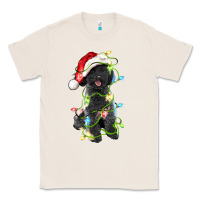 Natural christmas black poodles dog Classic Tee - LillyAllenDesigns