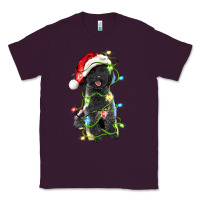 Plum christmas black poodles dog Classic Tee - LillyAllenDesigns